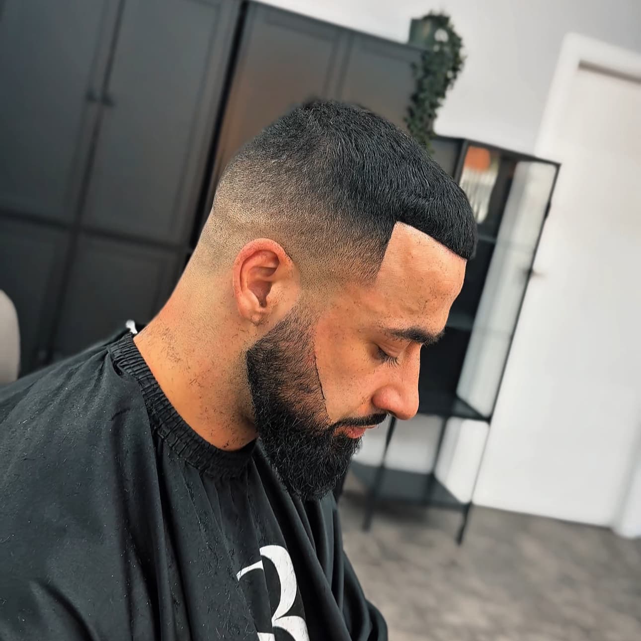 Before — hair before EA Blades fade